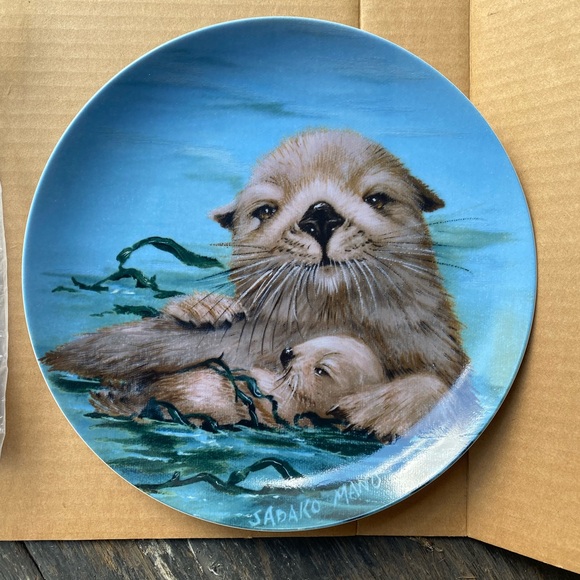 Other - Blue Sea Otter Decorative Plate